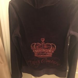 Juicy Couture Velour Hoodie in Purple